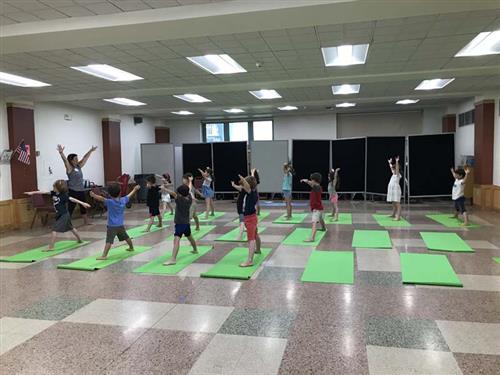 Students Doing Yoga
